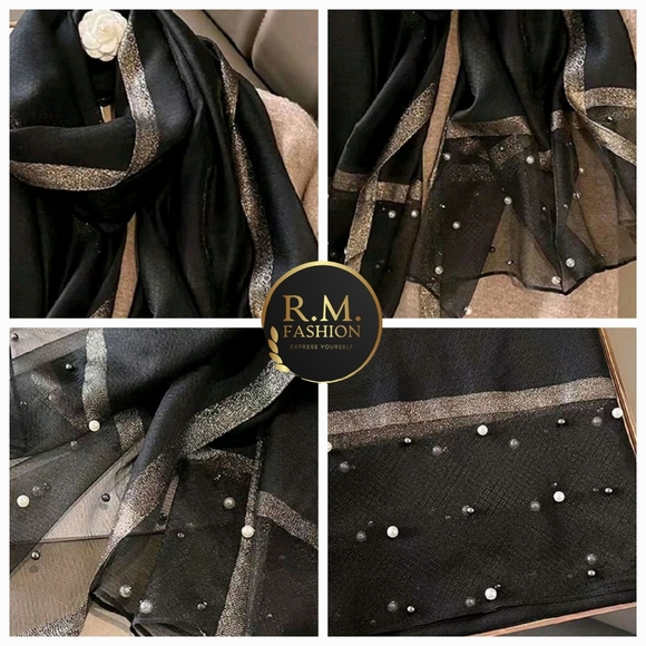 Elegant Shawl / Headwrap / Head or Neck Scarf - Picture 4 of 5